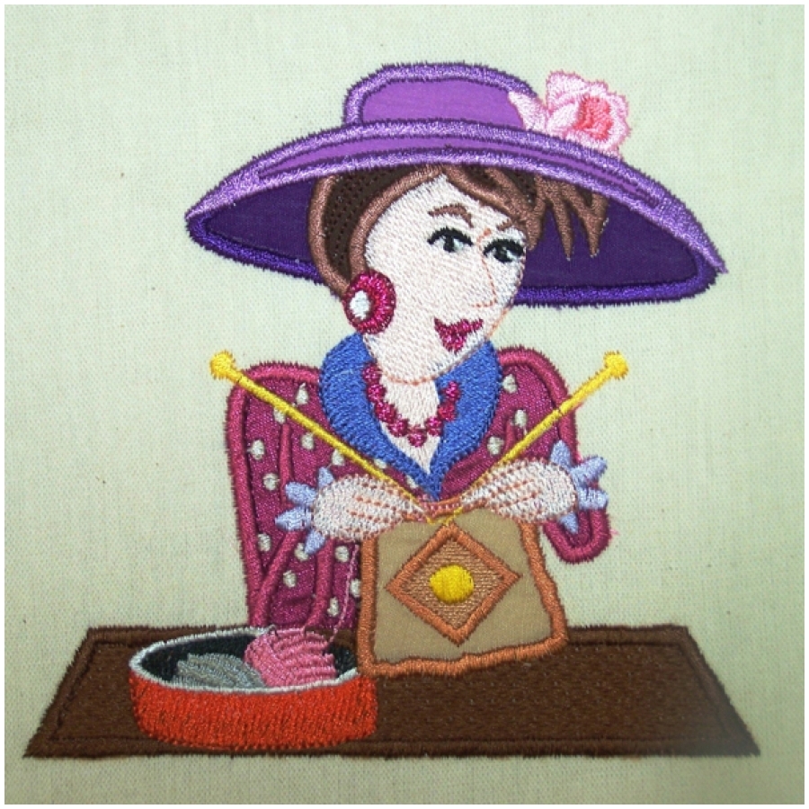 Margaret Knitting Lady 8 