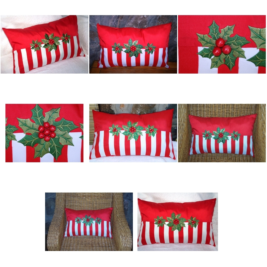 Holly Berries Pillow 