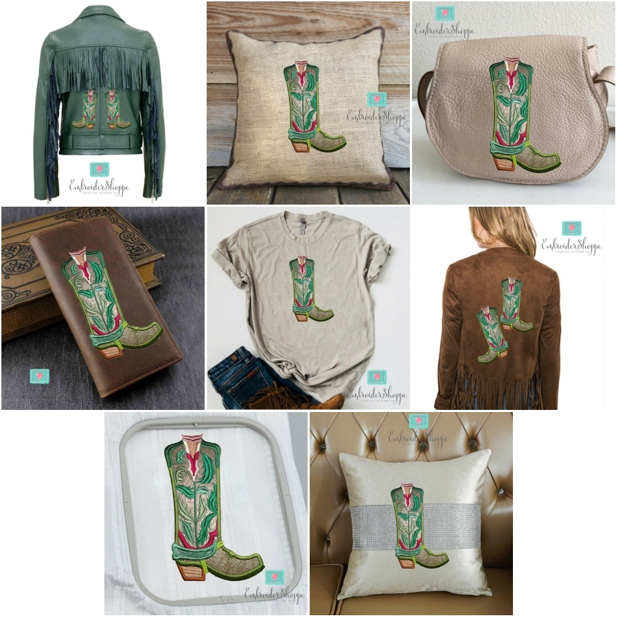 Maple Leaf Overlay Boots Applique 