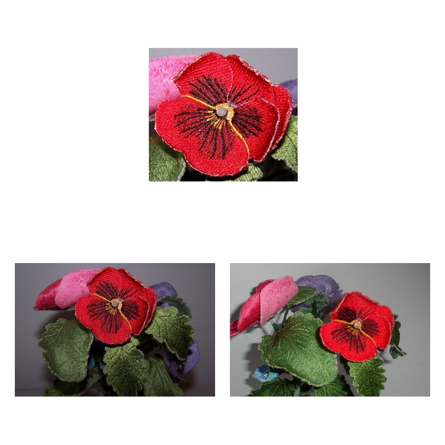 3D Red Pansy 