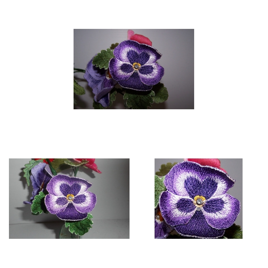 3D Purple Pansy 