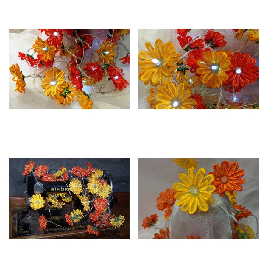 Gerbera Daisy String Lights 