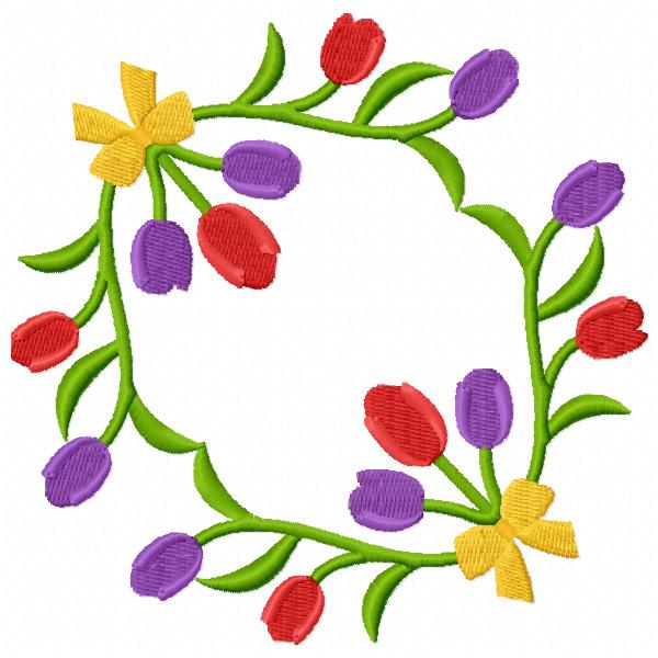 Tulip Borders and corners-10