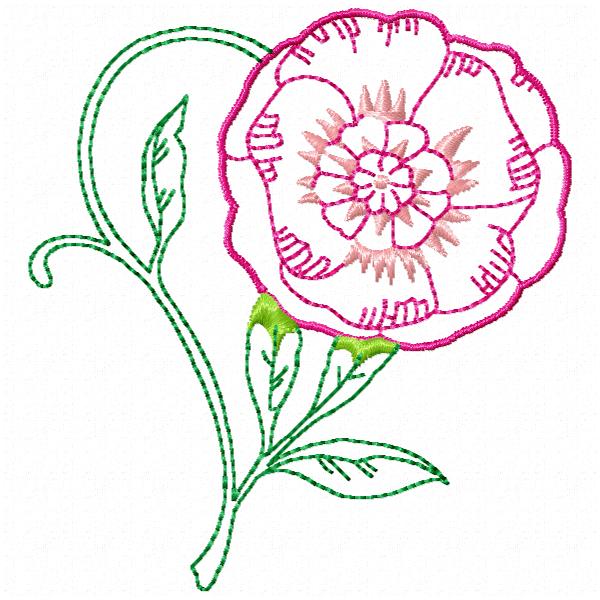 Variety Outline Flowers -4
