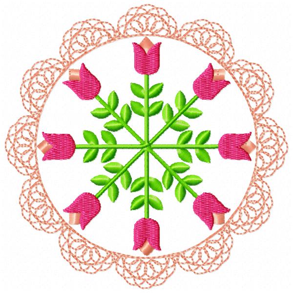 Floral Lace Circles-3