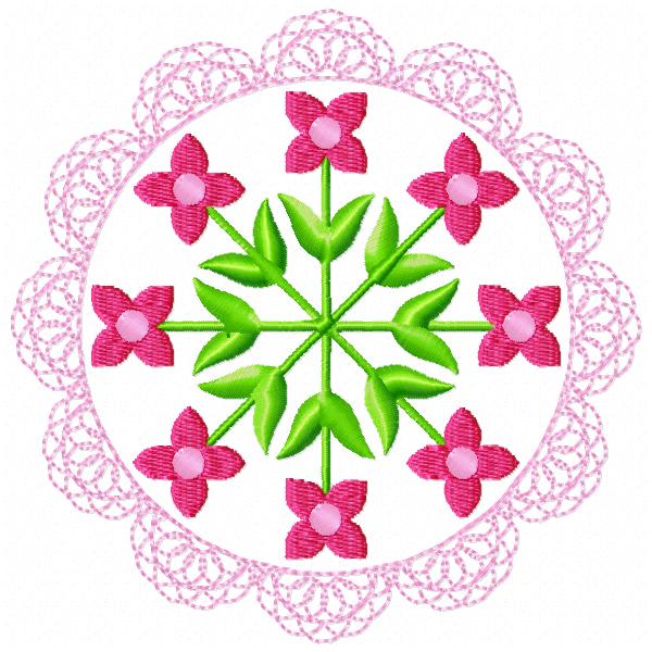 Floral Lace Circles-7