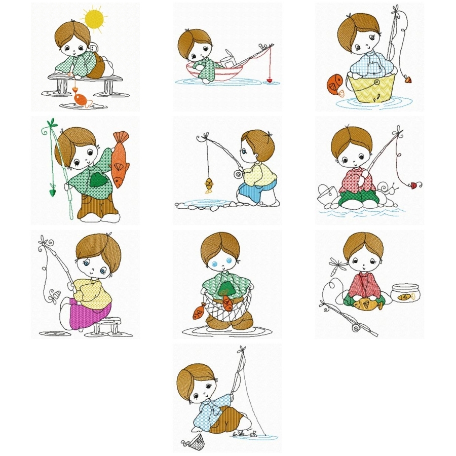 LARGE FISHING TODDLERS