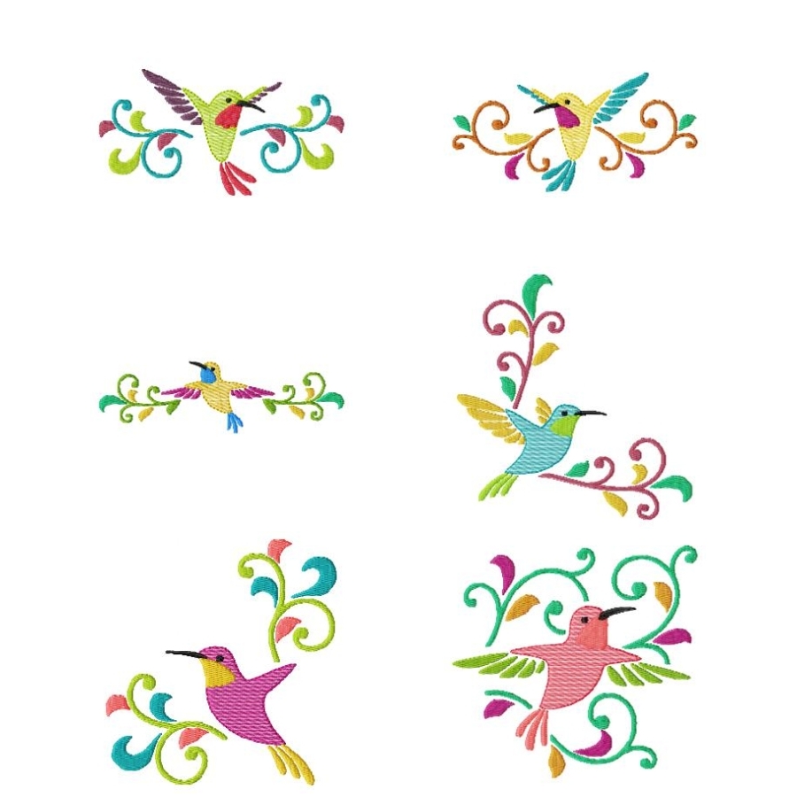 Deco Hummingbirds 