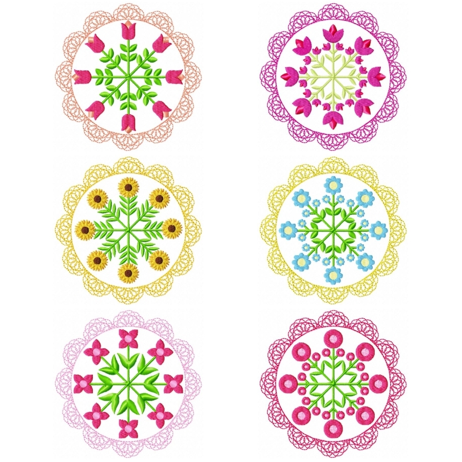 Floral Lace Circles