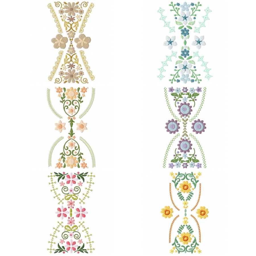 Hourglass Floral Bunting