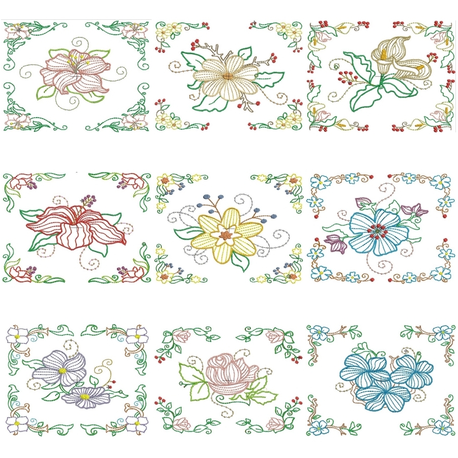 Petals and Flowers Squares