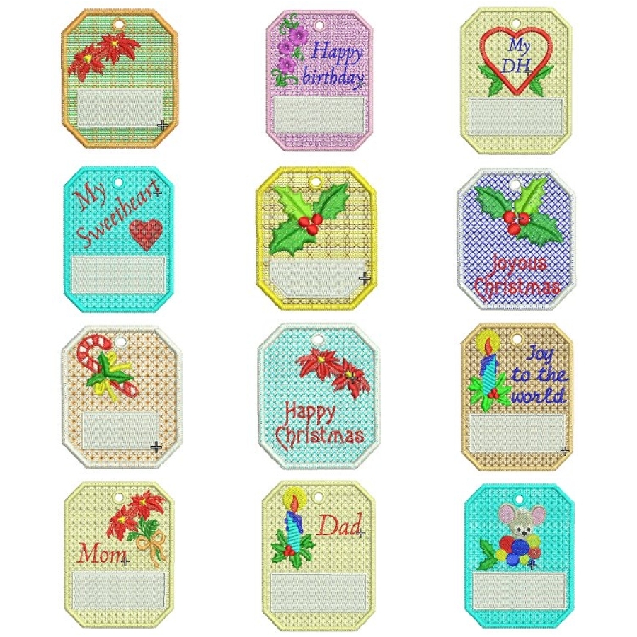 Free Standing Lace Gift Tags To Personalize