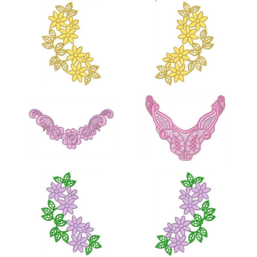 Free Standing Lace Necklines