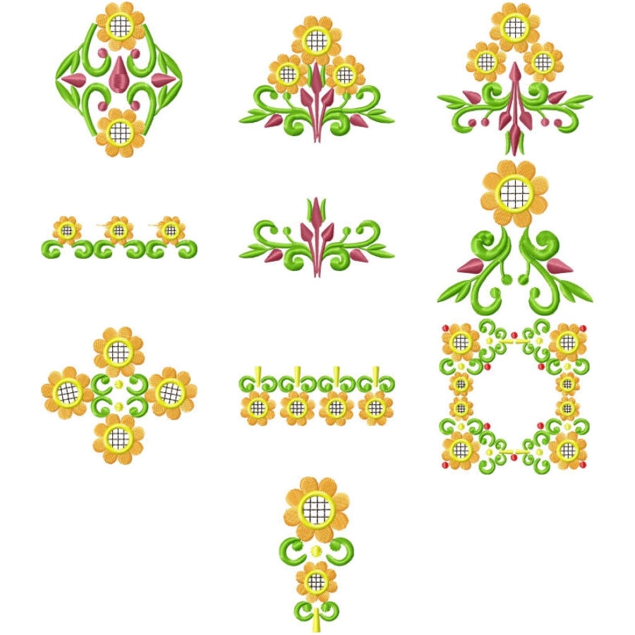 FLORAL JEWELS SET 2