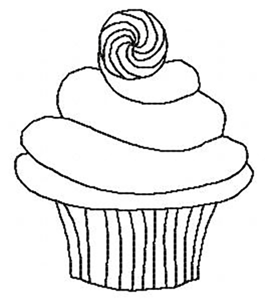 Birthday Cupcakes Blackwork -8