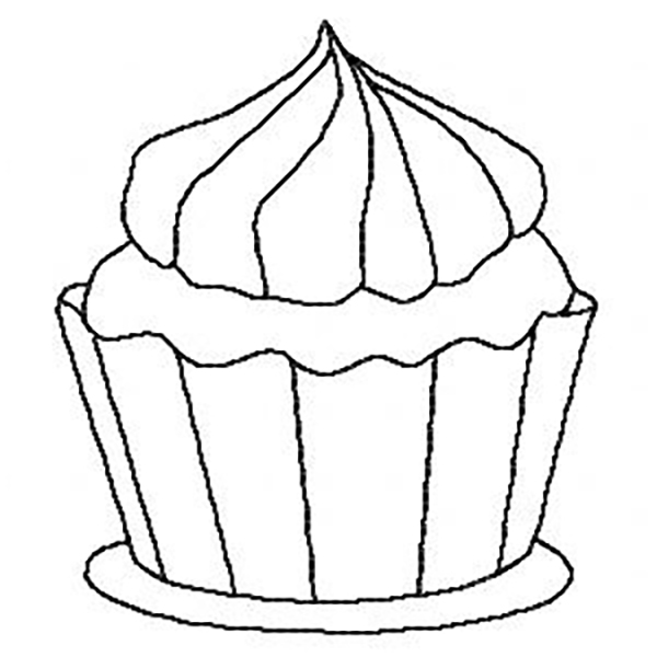 Birthday Cupcakes Blackwork -9