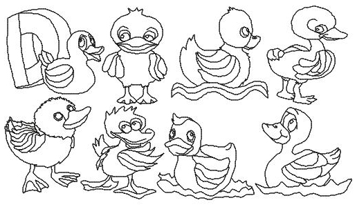 Little Yellow Duck BW -3