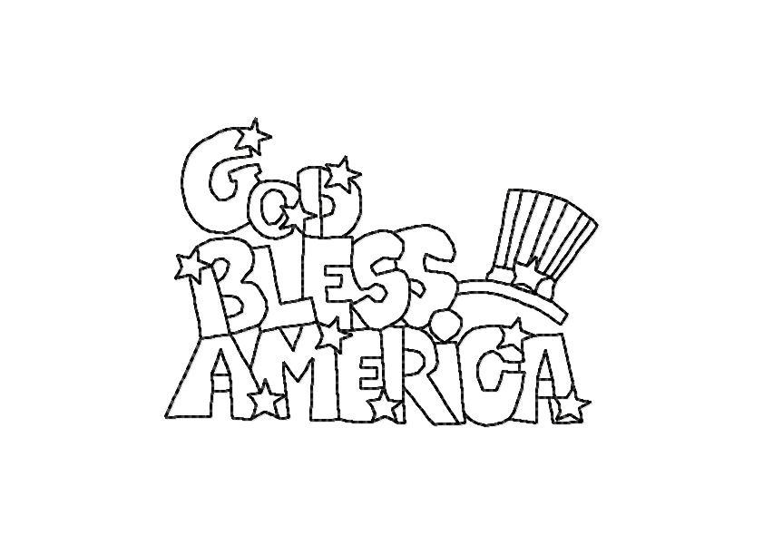 God Bless America BW | OregonPatchWorks