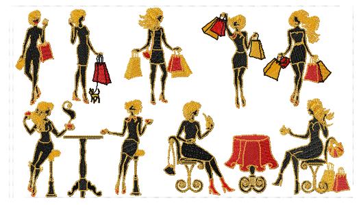 Shopping In Silhouettes-3