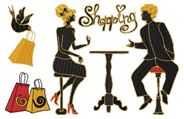 Shopping In Silhouettes-16