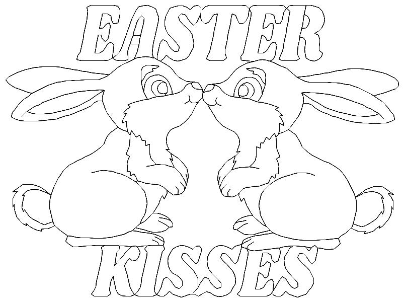 Bunny Kisses, Easter Wishes B.W.-3