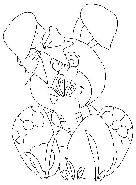 Bunny Kisses, Easter Wishes B.W.-13