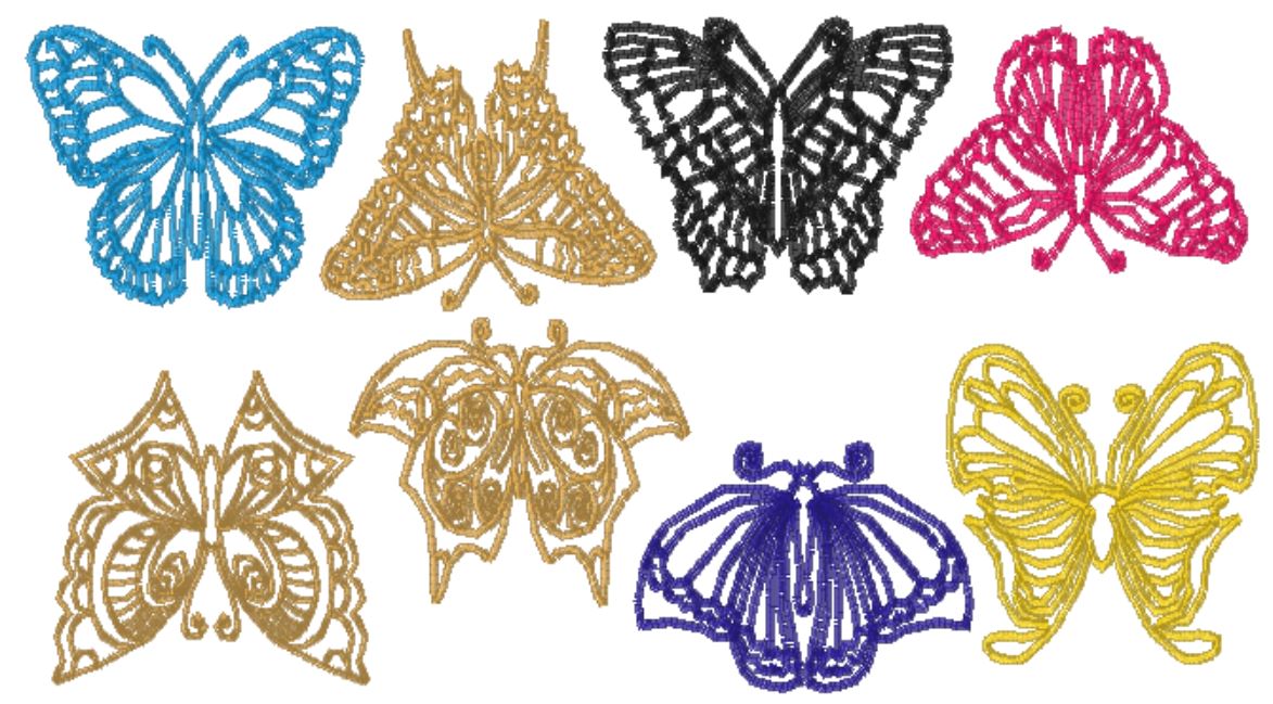 Butterfly Flutter-Outlines-17