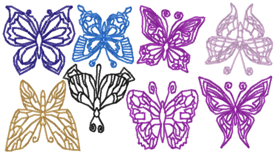 Butterfly Flutter-Outlines-18