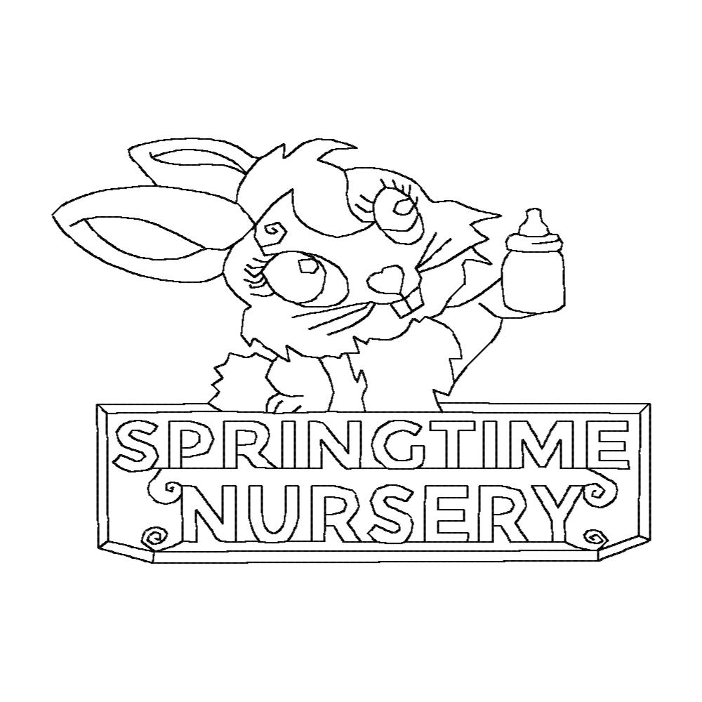 Springtime Nursery BW OregonPatchWorks