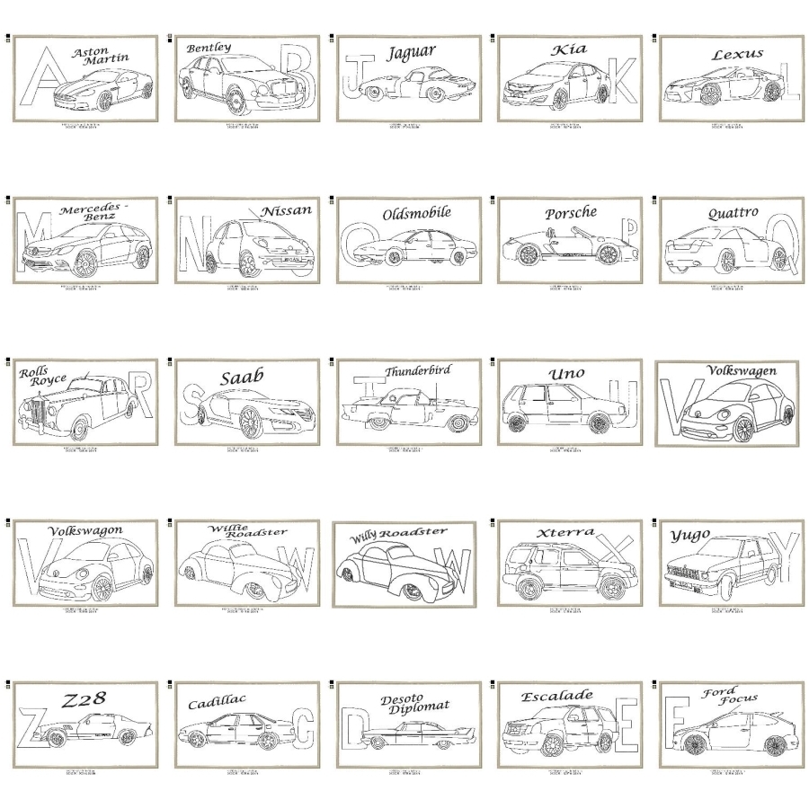 Alphabet Soup Vehicles 