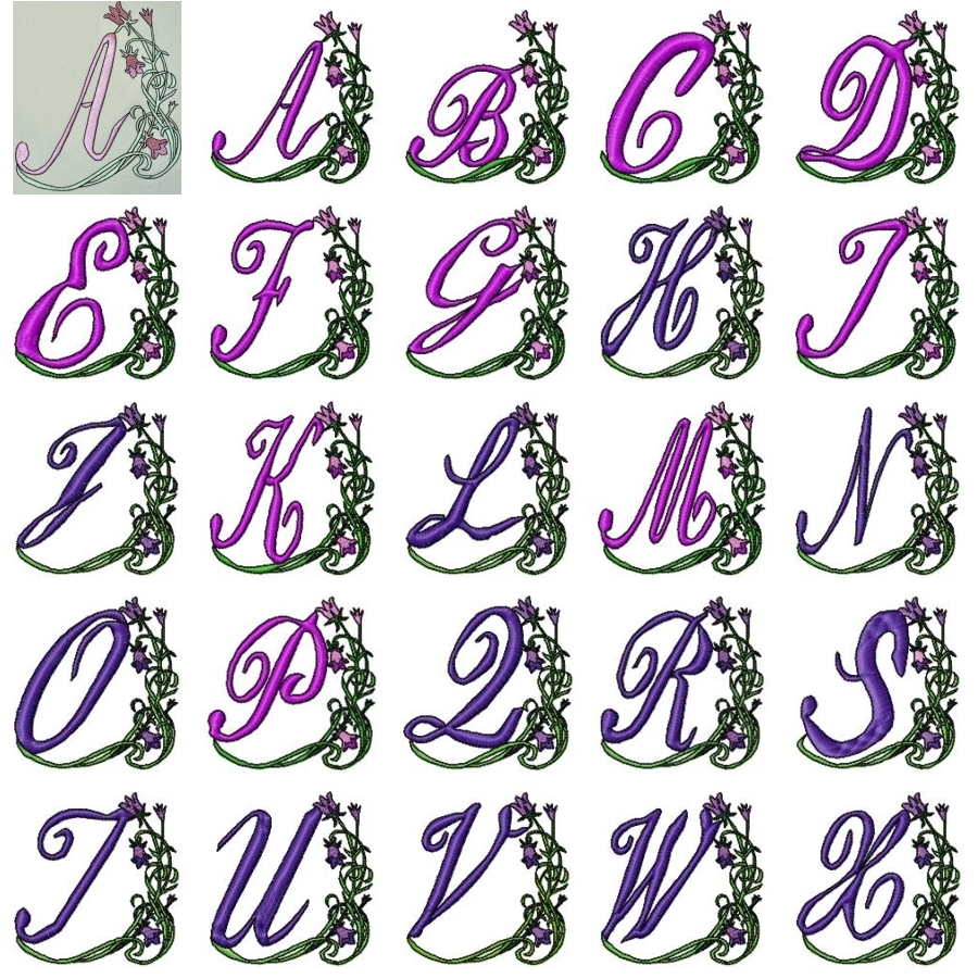 A Fleur of Letters Filled