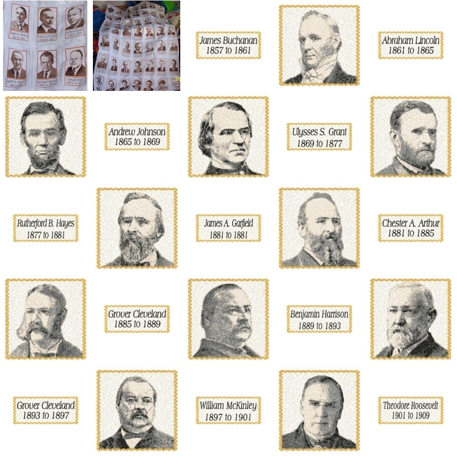 USA Presidents 1857 4x4 