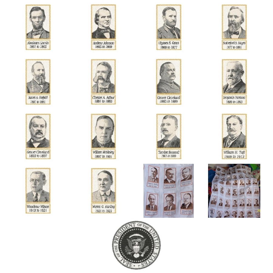 USA Presidents 1857 6x10