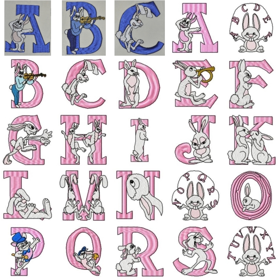 Hopping Through the Alphabet Filled 