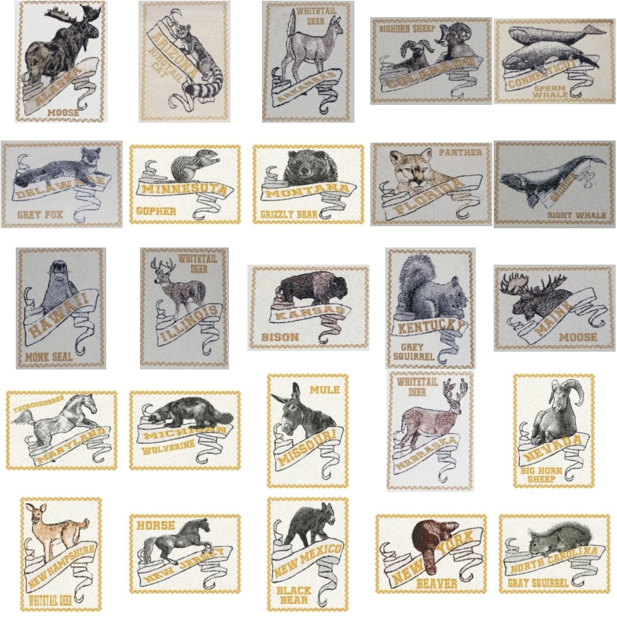 State Animals 5x7