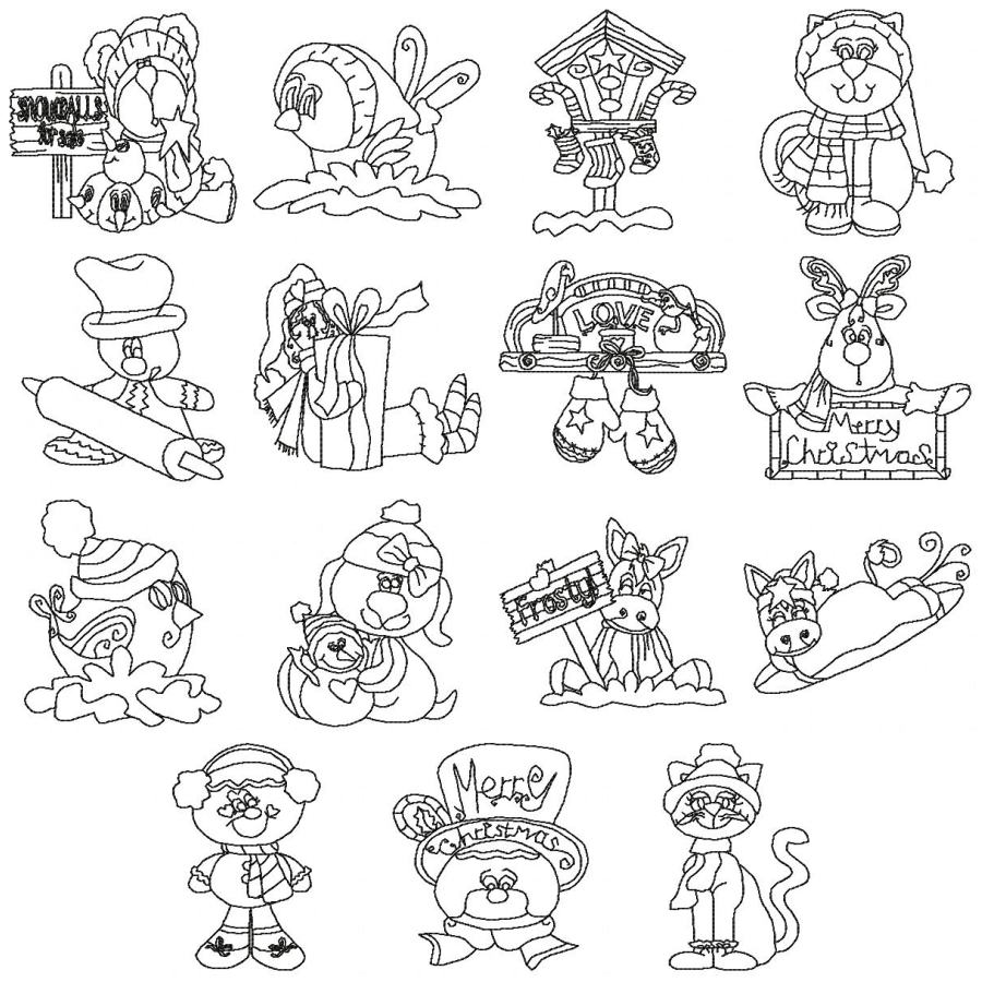 Christmas in the Country BW OregonPatchWorks