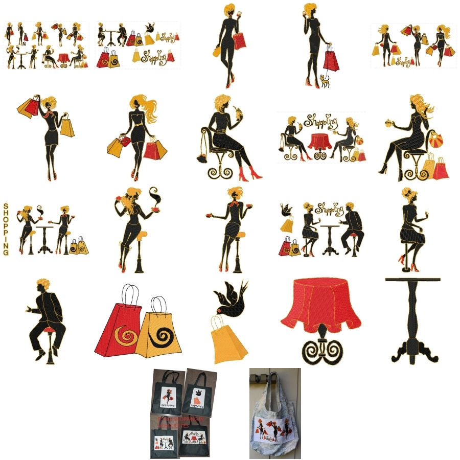 Shopping In Silhouettes
