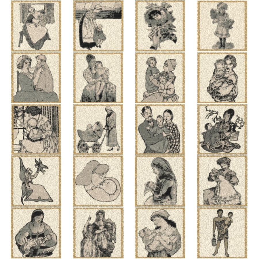 Victorian Quilt Series Mothers Day 4x4
