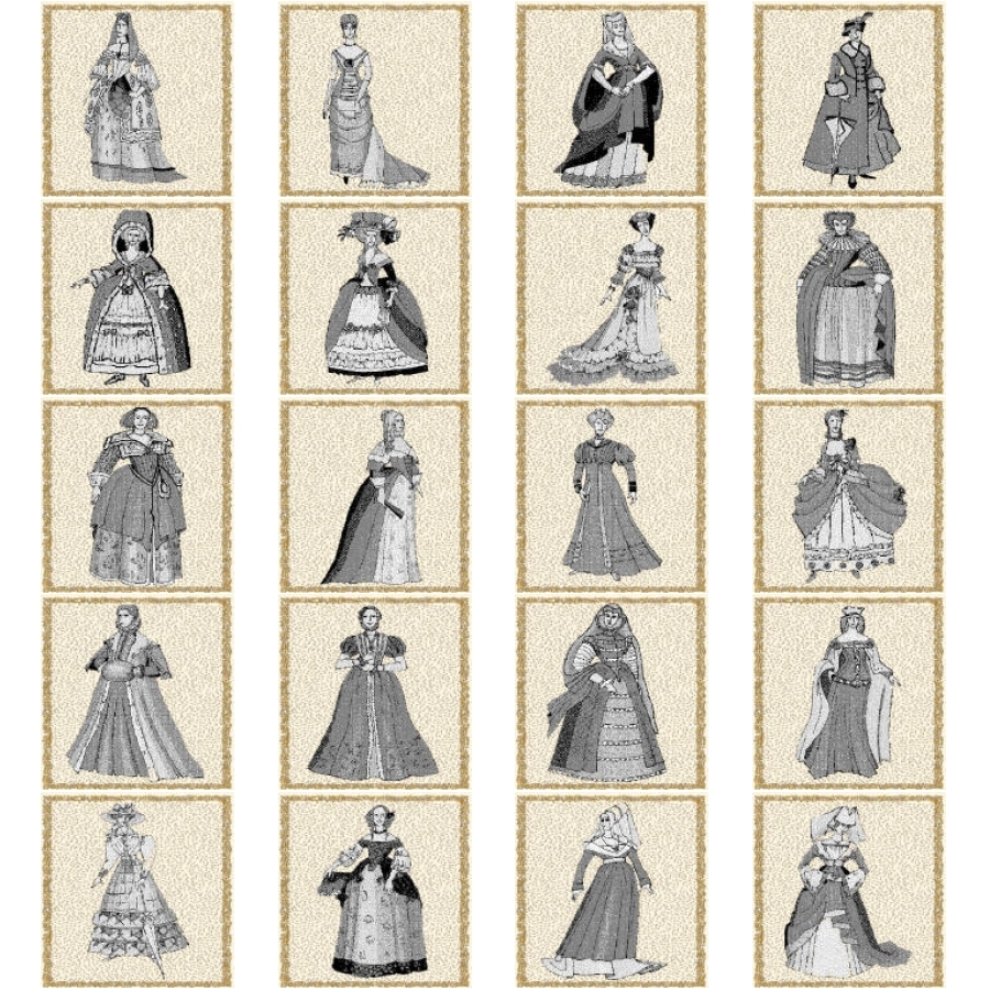 Victorian Quilt Series Ladies Past Revealed 4x4