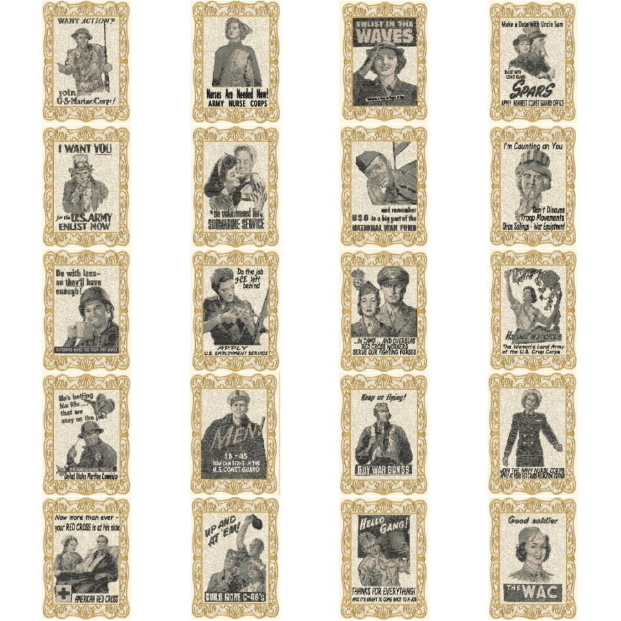 Victorian Quilt Series<BR>World War 2 Posters