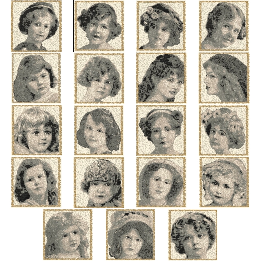 Little Ladies of the Victorian Era 4x4