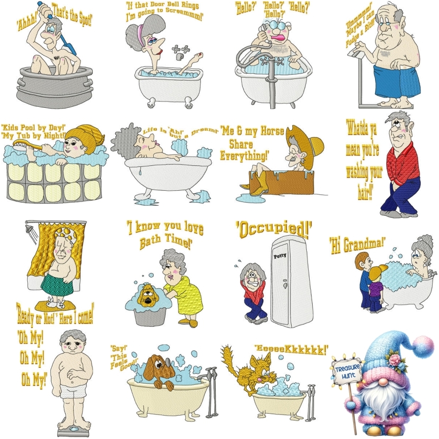 Golden Bathtub Buddies