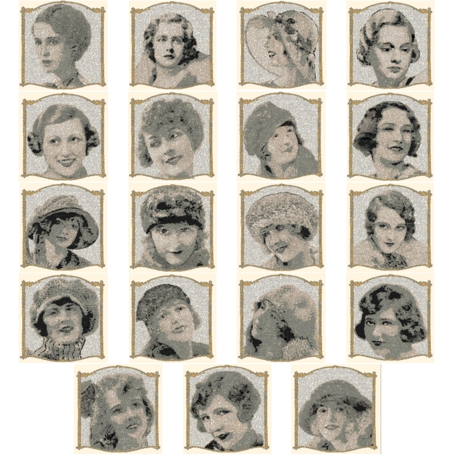 Faces Of The Era 1920 to1930 4x4