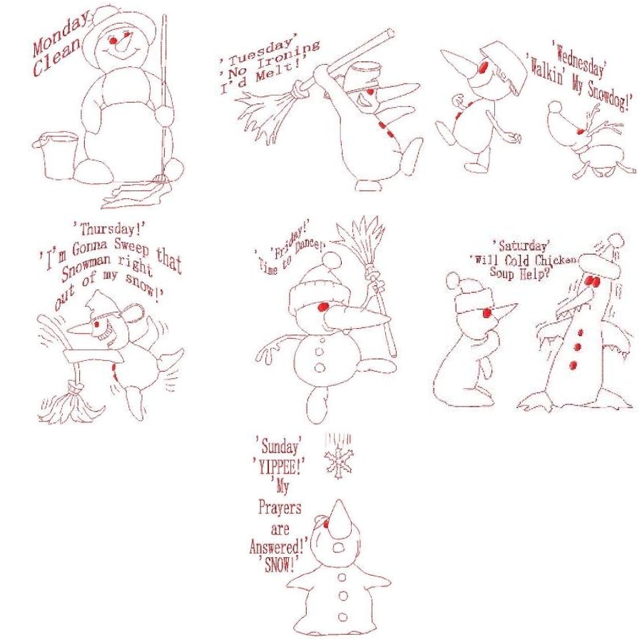 Redwork-Snowman-DOW