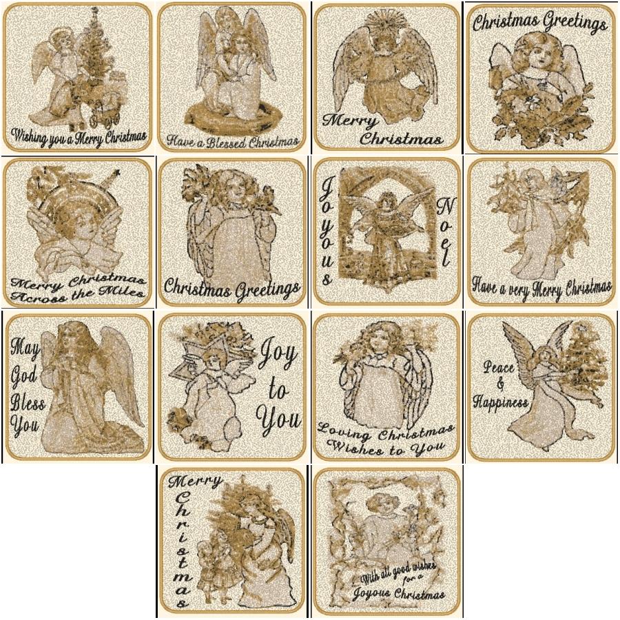 Victorian Christmas Post Card 4x4