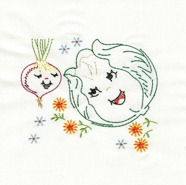 Vintage Happy Veggies Colorwork -5