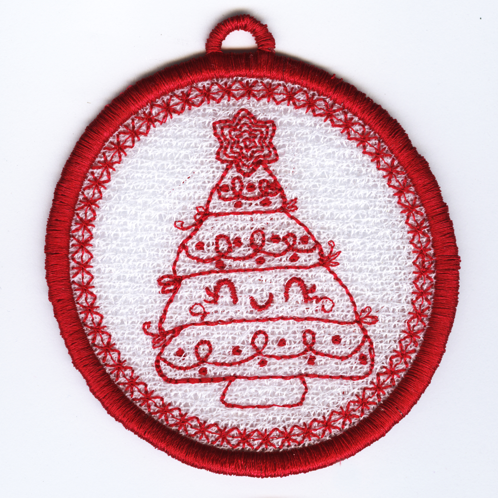 FSL Christmas Fun Redwork Ornaments-15
