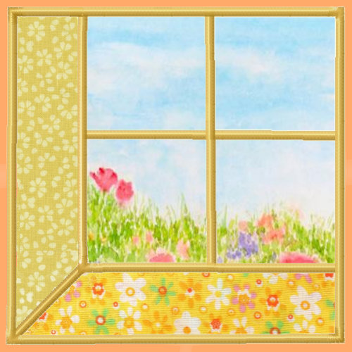 Attic Windows Applique Quilt Block 3