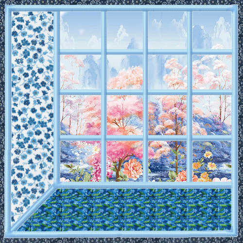 Attic Windows Applique Quilt Block 4