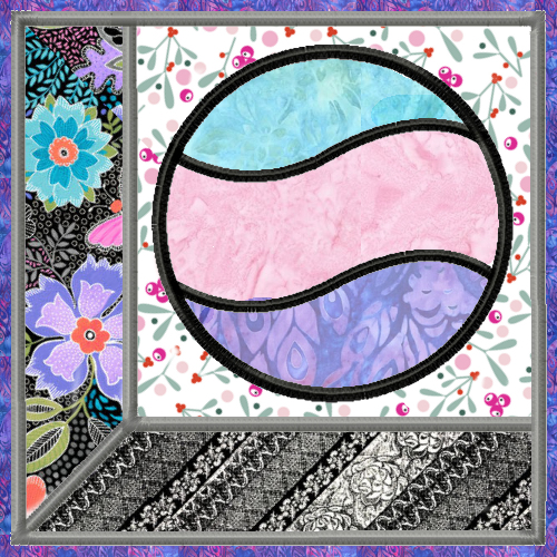 Attic Windows Applique Quilt Block 8 